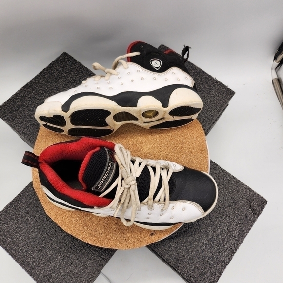 JORDAN JUMPMAN TEAM II BG SIZE 6.5 YOUTH 8 WOMEN SHOES 820273 101 - Picture 12 of 13